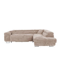 ECKSOFA SERENA L Rechts mit Stauraum, Beige - Beige, Textil (205/275cm) - KS Home Concept