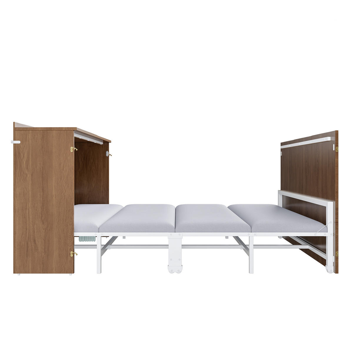 SCHRANKBETT 140/200 cm DE-32546 mit Matratze Holzfarbe - Naturfarben, Holz (140/200cm) - ComfortXL