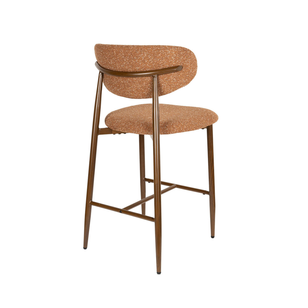 BARHOCKER Noor Rückenlehne 66 cm Terrakotta - 2 er Set - Terracotta, Kunststoff (52/98/55cm) - Housecraft Living