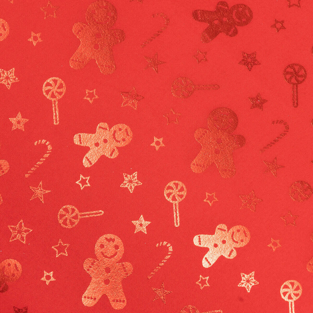 TISCHLÄUFER Lebkuchenmuster Gold 28/300 cm - Rot, Textil (300cm) - Atmosphera Createur d´interieur