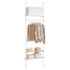 TELESKOP GARDEROBEN SYSTEM Weiß - Weiß, Kunststoff (80/295/2cm) - SoBuy