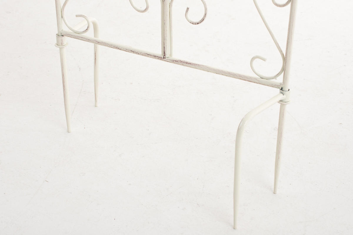 RANKGITTER Burk antik-creme - Naturfarben, Metall (35/122/7cm) - TPFGarden