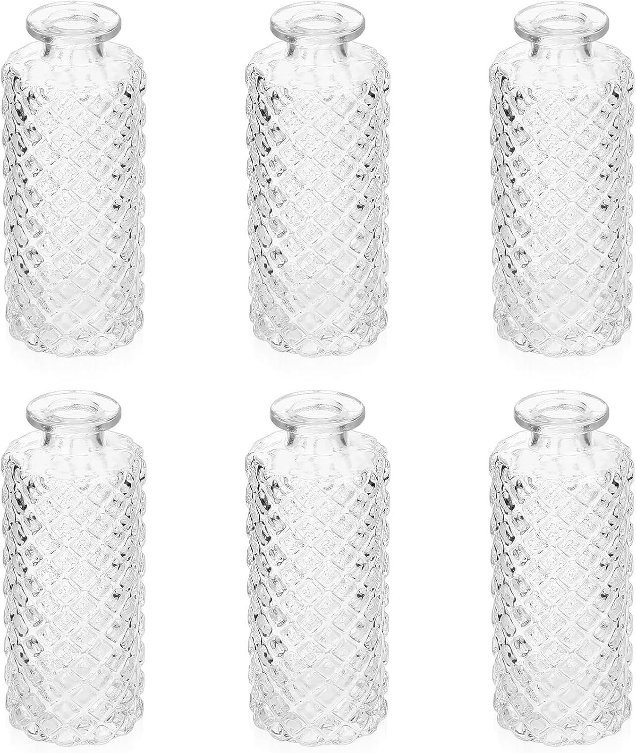 VASE 5,2 × 5,2 × 12,8 cm Transparentes Glas - Transparent, Glas (13cm) - LIBRATON