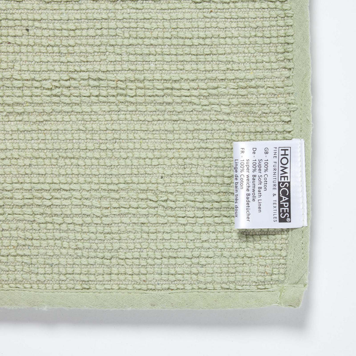 WC-VORLEGER Spa Supreme 50/55 cm, Baumwolle - Salbeigrün, Textil (50/55cm) - Homescapes