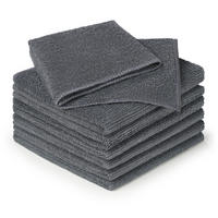 GESCHIRRTÜCHER 6er-Set 30/40 cm, 90% Polyester & 10% Polyamid, Anthrazit - Anthrazit, Textil (40/30cm) - Blumtal