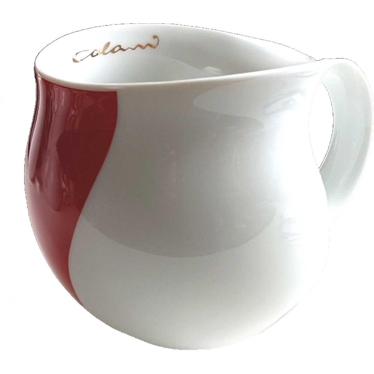 Luigi Colani Porzellan Kaffeebecher Mehrfarbig, Rot, Gold
