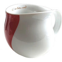 KAFFEEBECHER arrow rot - Rot/Goldfarben, Keramik (0.28L) - Luigi Colani Porzellan