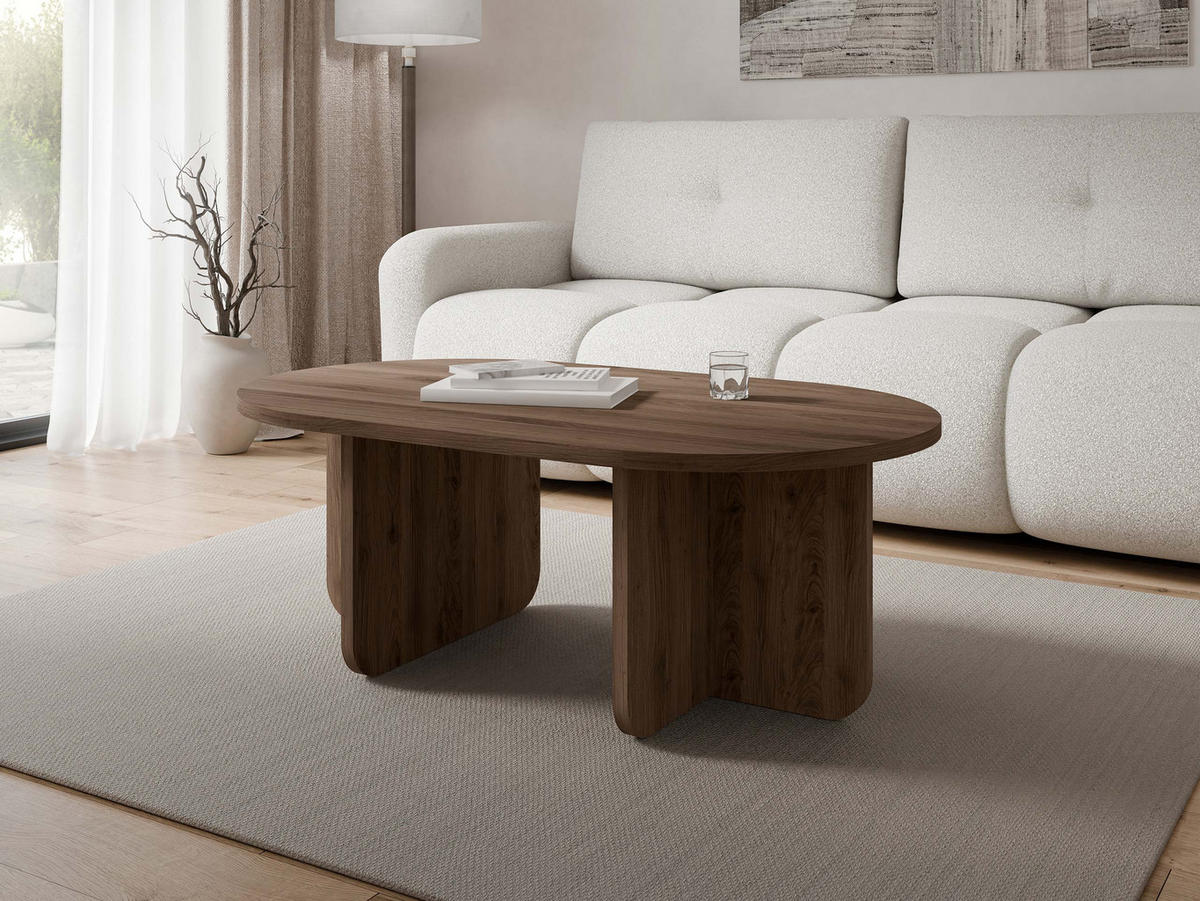 COUCHTISCH Xuala - Nussbaumfarben, Holzwerkstoff (65/110/42cm) - MIRJAN24