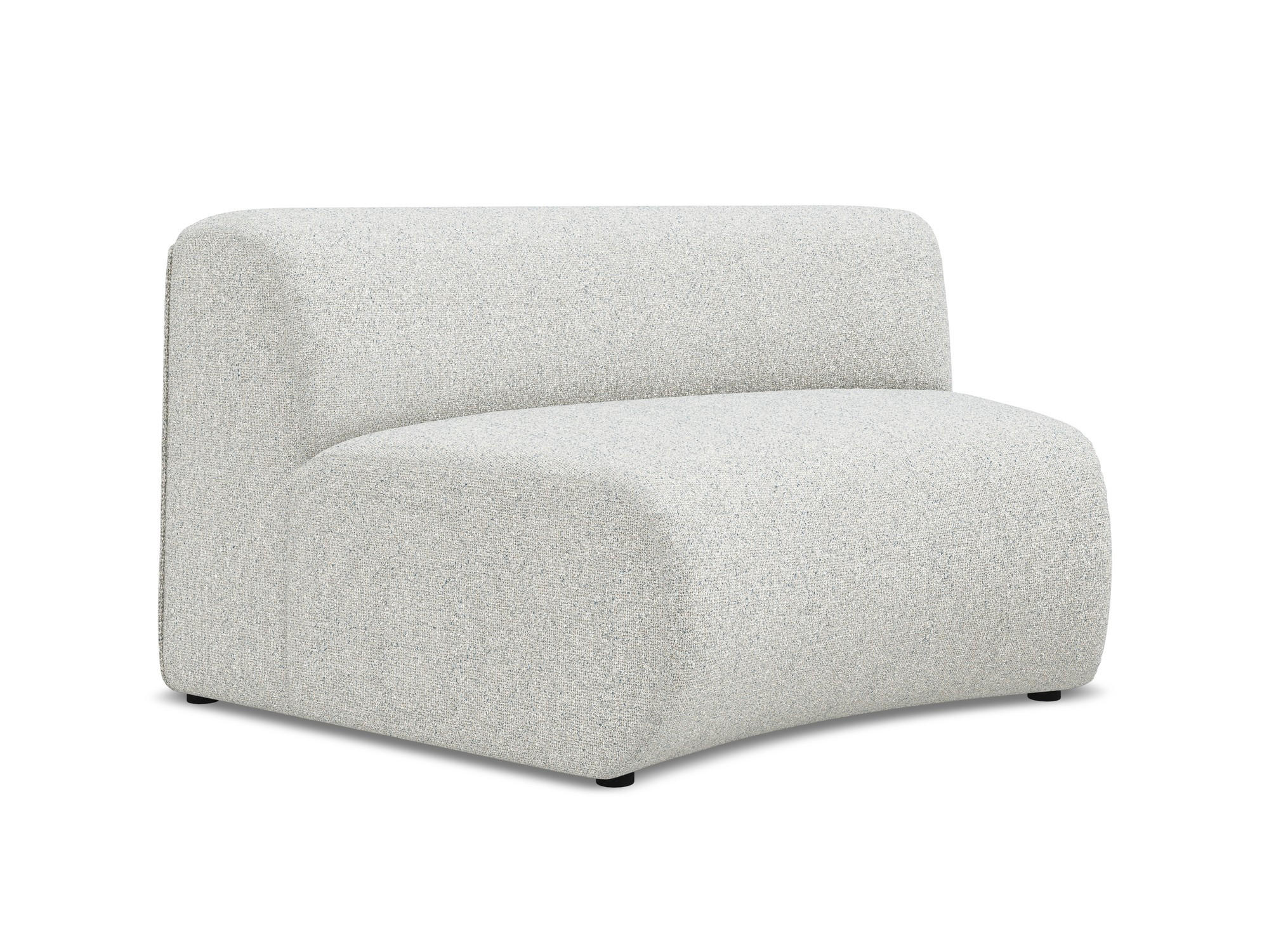 SOFAELEMENT Strukturstoff Stoff Beige - Beige/Schwarz, Kunststoff/Textil (147/70/89cm) - Makamii
