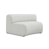 SOFAELEMENT Strukturstoff Stoff Beige - Beige/Schwarz, Kunststoff/Textil (147/70/89cm) - Makamii