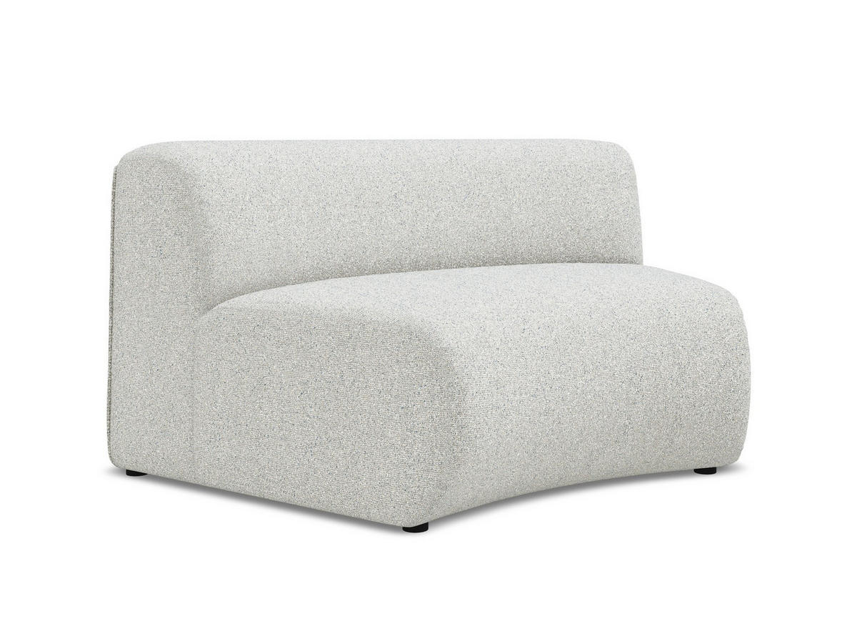 SOFAELEMENT Strukturstoff Stoff Beige - Beige/Schwarz, Kunststoff/Textil (147/70/89cm) - Makamii