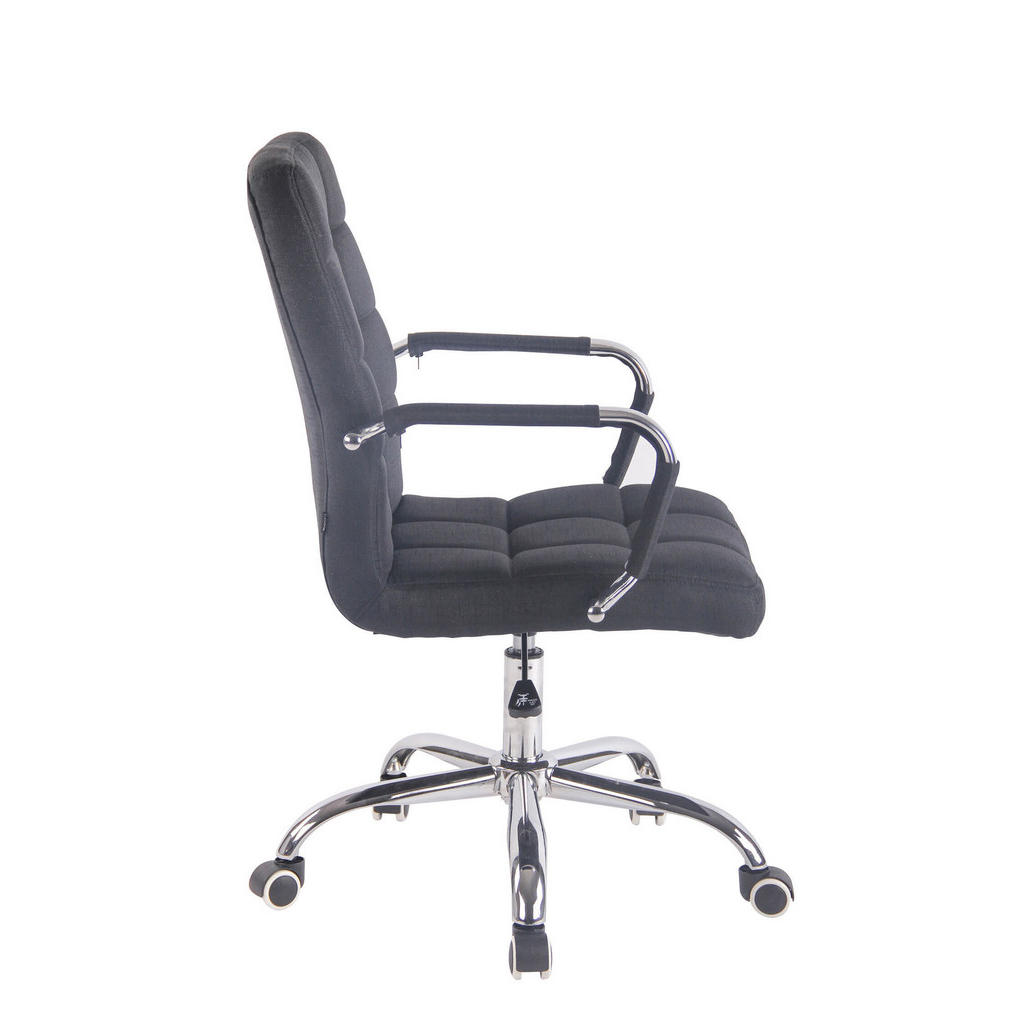 Thumbnail - TPFLiving Bürostuhl, Schwarz, Textil, 56x104x62 cm, Arbeitszimmer, Bürostühle, Drehstühle
