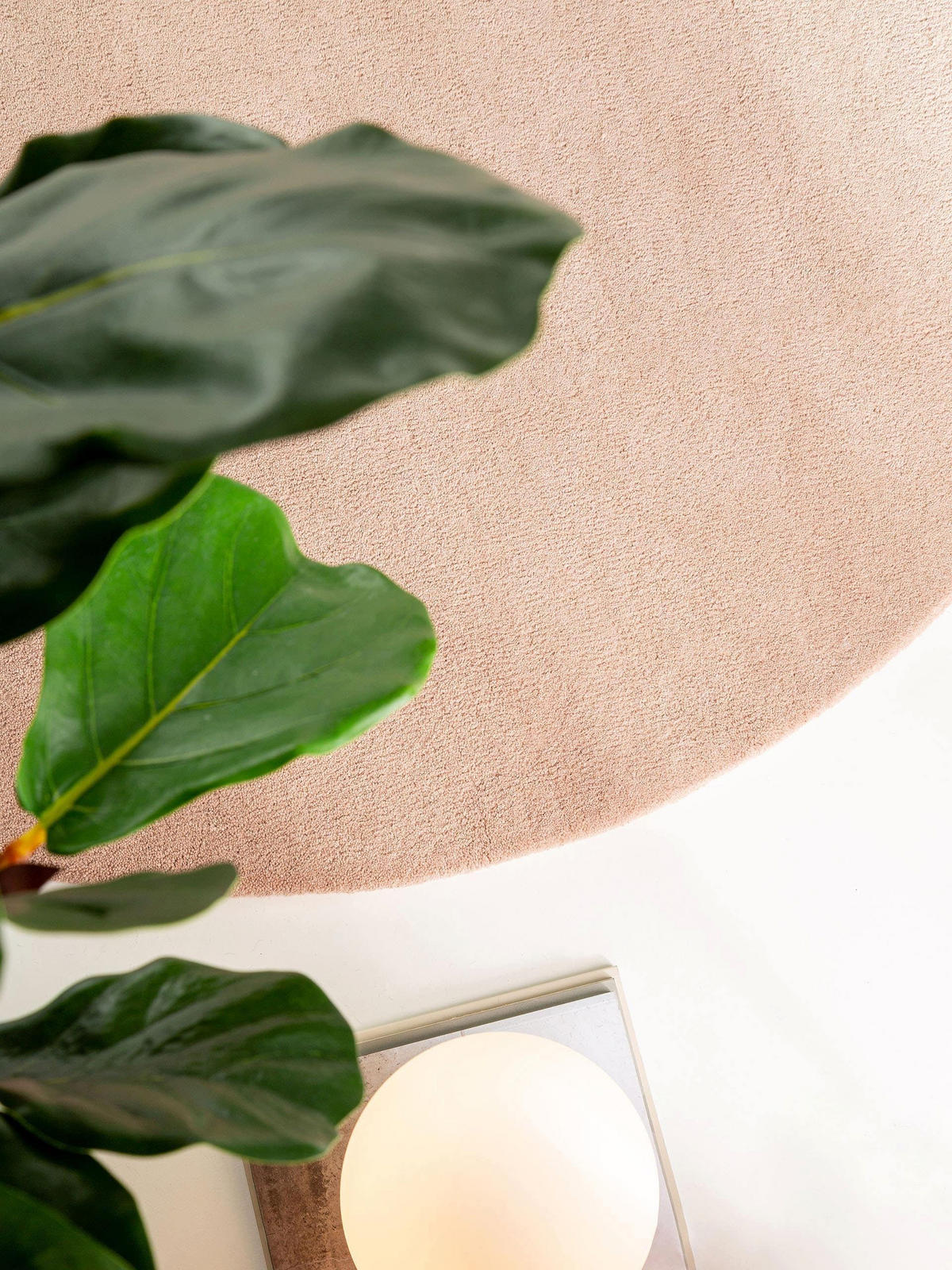 WOLLTEPPICH Bent Rosa ø 150 cm rund - Rosa, Textil (150/150cm) - benuta Nest