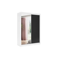 KLEIDERSCHRANK RYFLO - 150 - Weiß|Schwarz - Schwarz/Weiß, Holzwerkstoff (150/215/61cm) - ALTDECOR