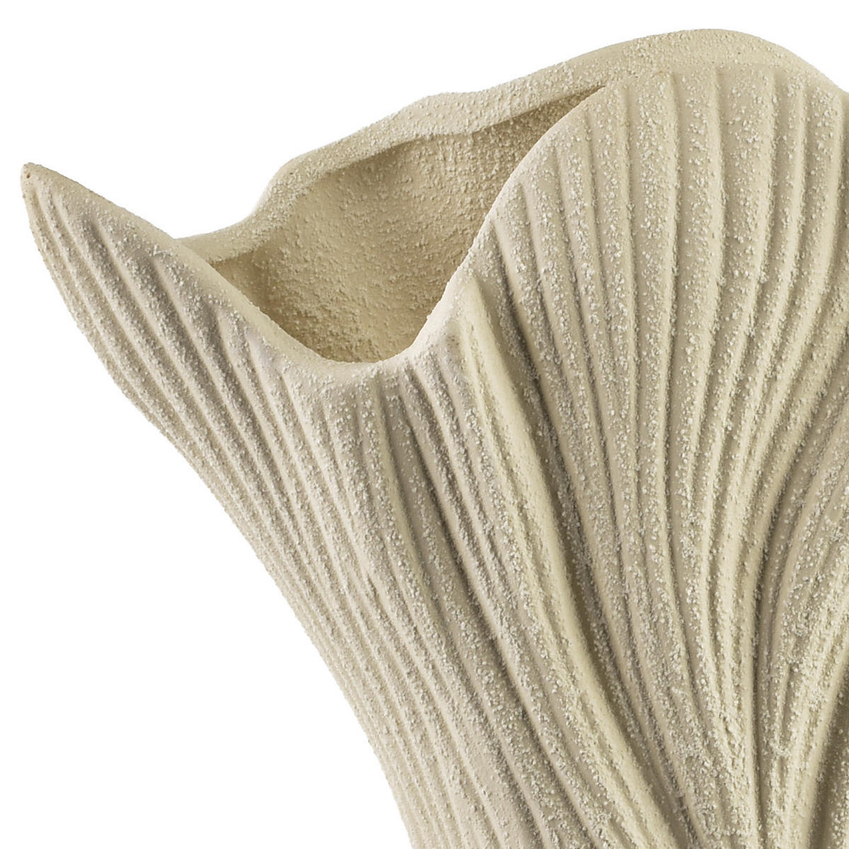 VASE Manon Beige 24/9/30cm Polyresin - Beige, Kunststoff (32cm) - Mondex
