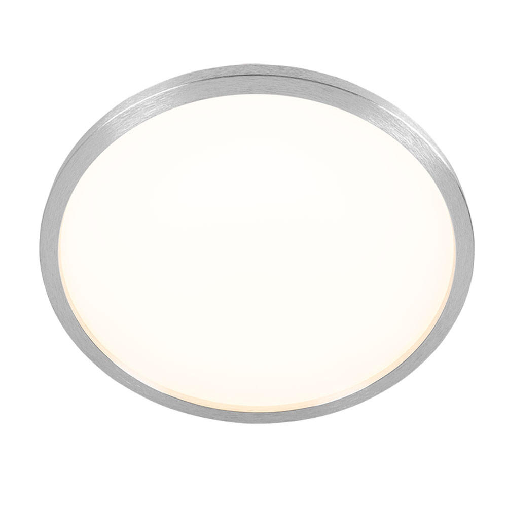 LED DECKENLEUCHTE Backlight Silber - Weiß, Kunststoff (42.5/42.5/3.4cm) - Briloner