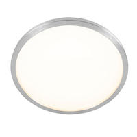 LED DECKENLEUCHTE Backlight Silber - Weiß, Kunststoff (42.5/42.5/3.4cm) - Briloner