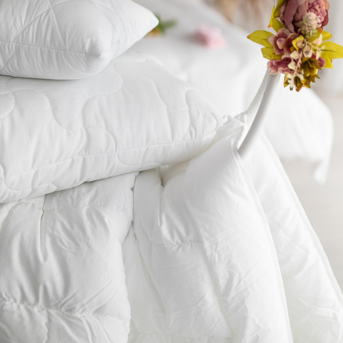 BAMBUSBETTDECKE ganzjährige Bamboo - Weiß, Textil (200/220cm) - Mr Mattress