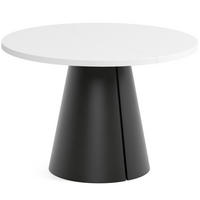 TISCH Weiss ALMA Ausziehbar 120/196 cm - Schwarz/Weiß, Holzwerkstoff (2/120/76cm) - Sepro Meble