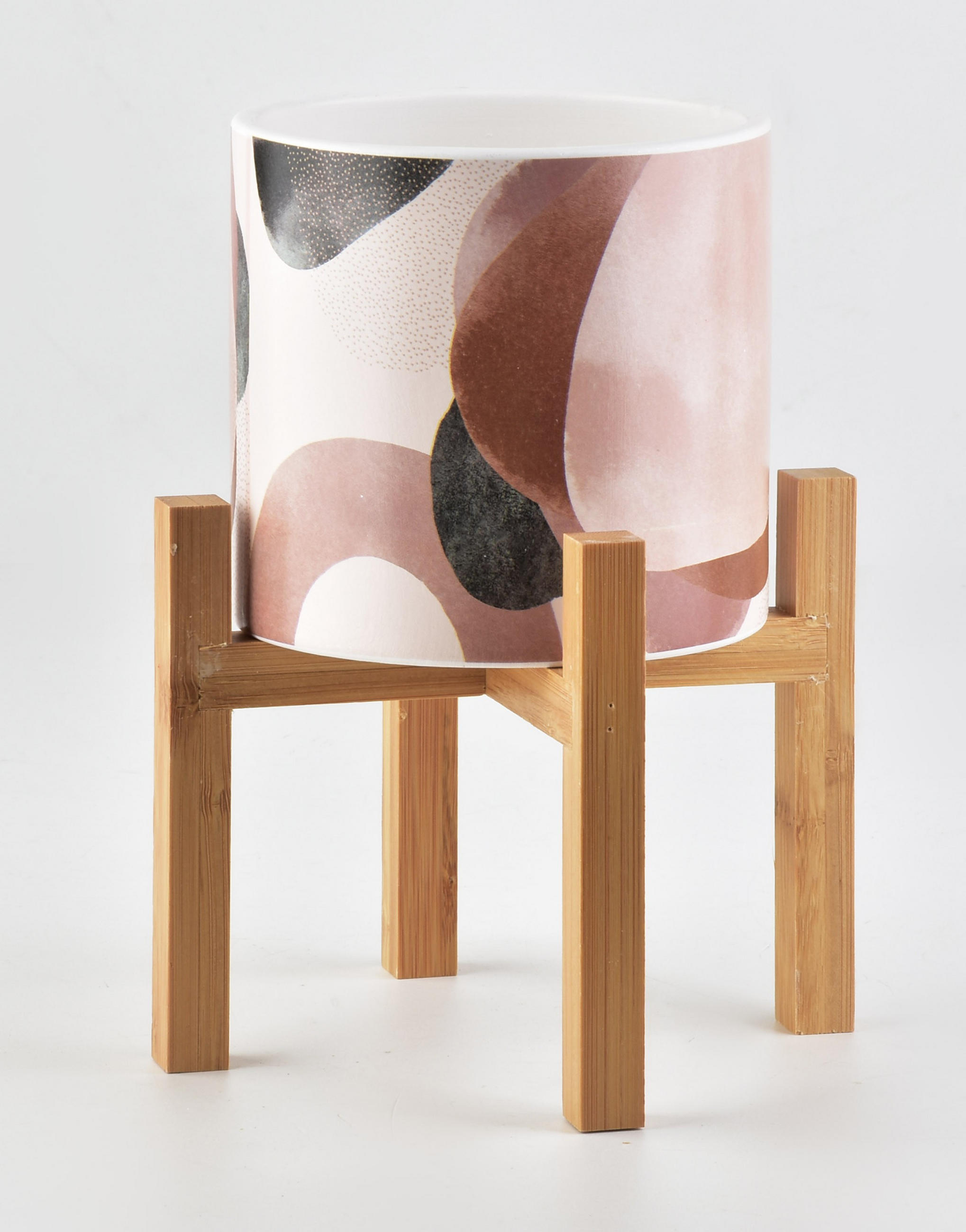 BLUMENTOPF Ava Grau 17/14/14 cm Keramik - Dunkelgrau, Keramik (14cm) - Mondex