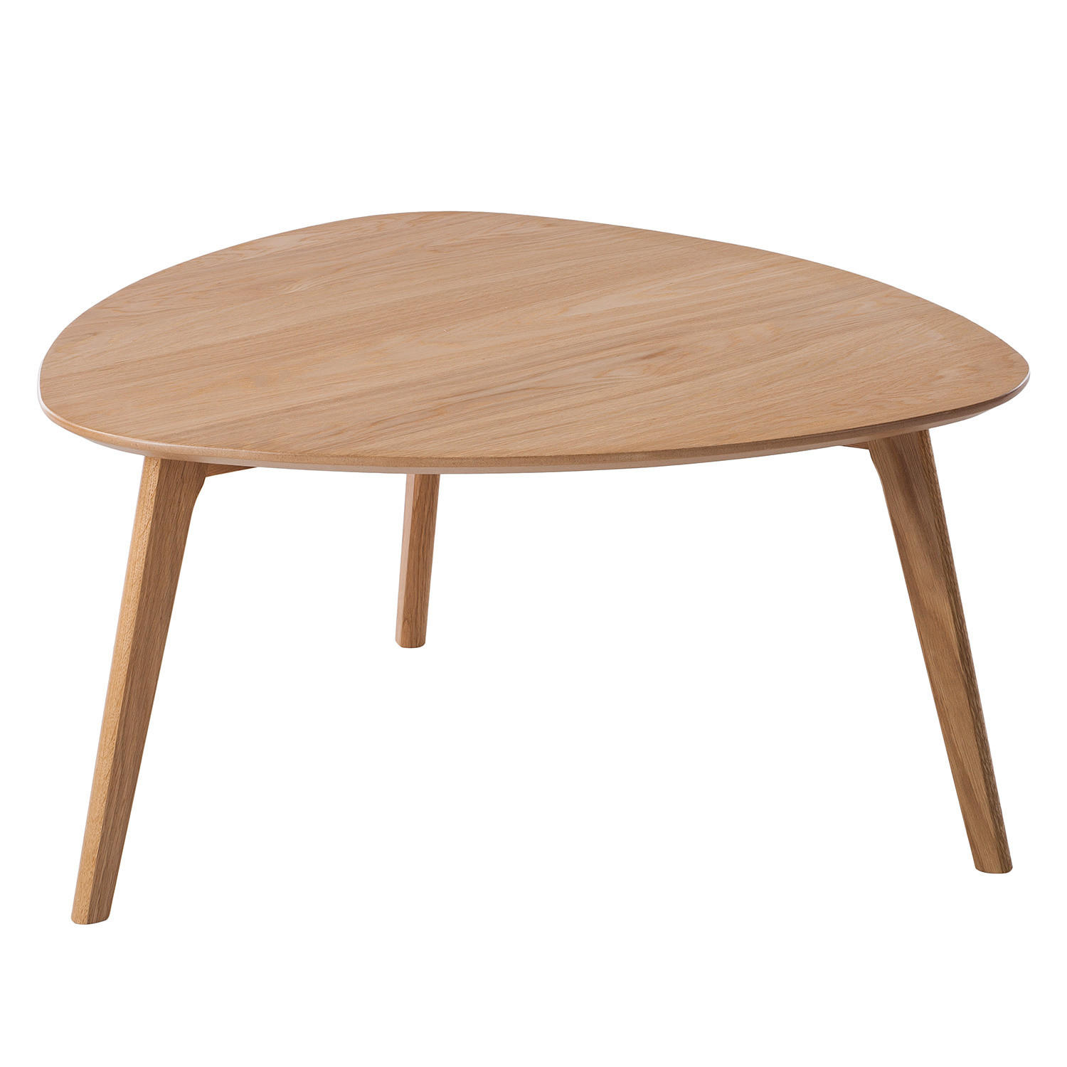 COUCHTISCH - Eiche teilmassiv - Eichefarben, Holz/Holzwerkstoff (80/80/40cm) - home24