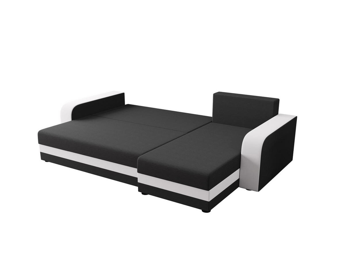 ECKSOFA HEWLET L BIS Rainbow 27+31 Rechts mit Schlaffunktion - Weiß, Textil (240/140cm) - Bedante