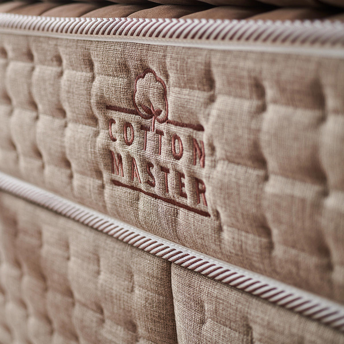 BOXBETT Cotton Master Set 180x200 - Braun, Holz/Metall (180/200cm) - Bambi