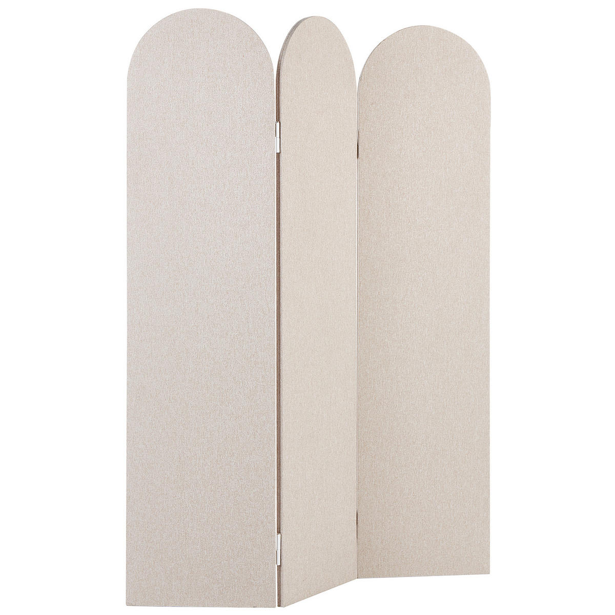 AKUSTIK-RAUMTEILER Beige Slimmy - Beige, Kunststoff (120/160/2cm) - Beliani