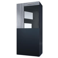 VITRINE Movie Absetzungen in Avola-Anthrazit - Anthrazit, Holzwerkstoff (50.5/111/32.5cm) - Vladon
