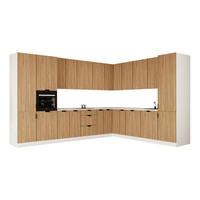 WINKELKÜCHE 345 x 285 cm - Sorento KS12-M345 - in Sonoma Eiche / Weiß - Schwarz/Weiß, Holz/Metall (630/247/58cm)