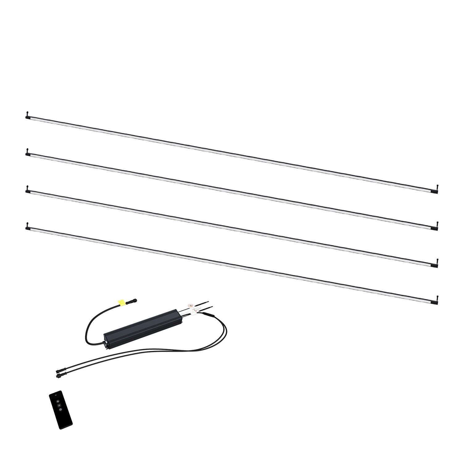 LED KIT für Pergola 3 x 3 m Graphitgrau - Anthrazit, Metall (300/1/300cm) - WEIDE