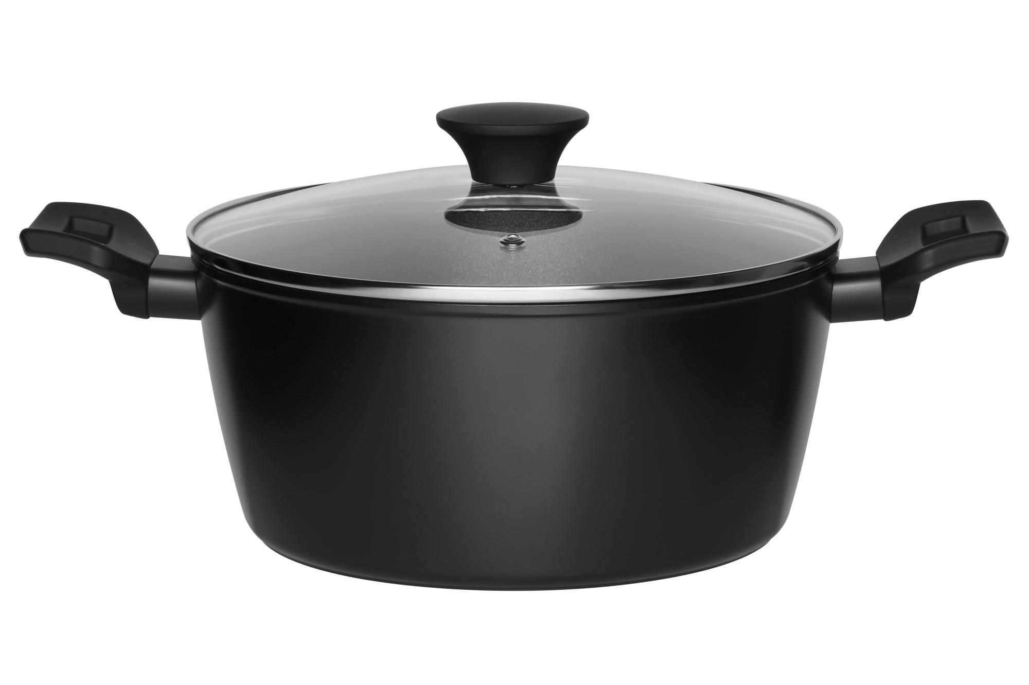 SUPPENTOPF 4,2 l - Schwarz, Metall (24cm)