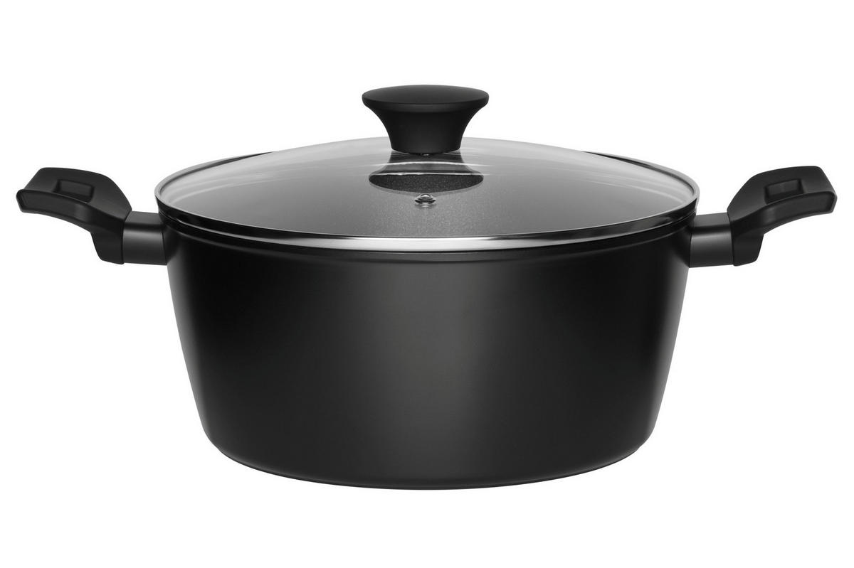 SUPPENTOPF 4,2 l - Schwarz, Metall (24cm)