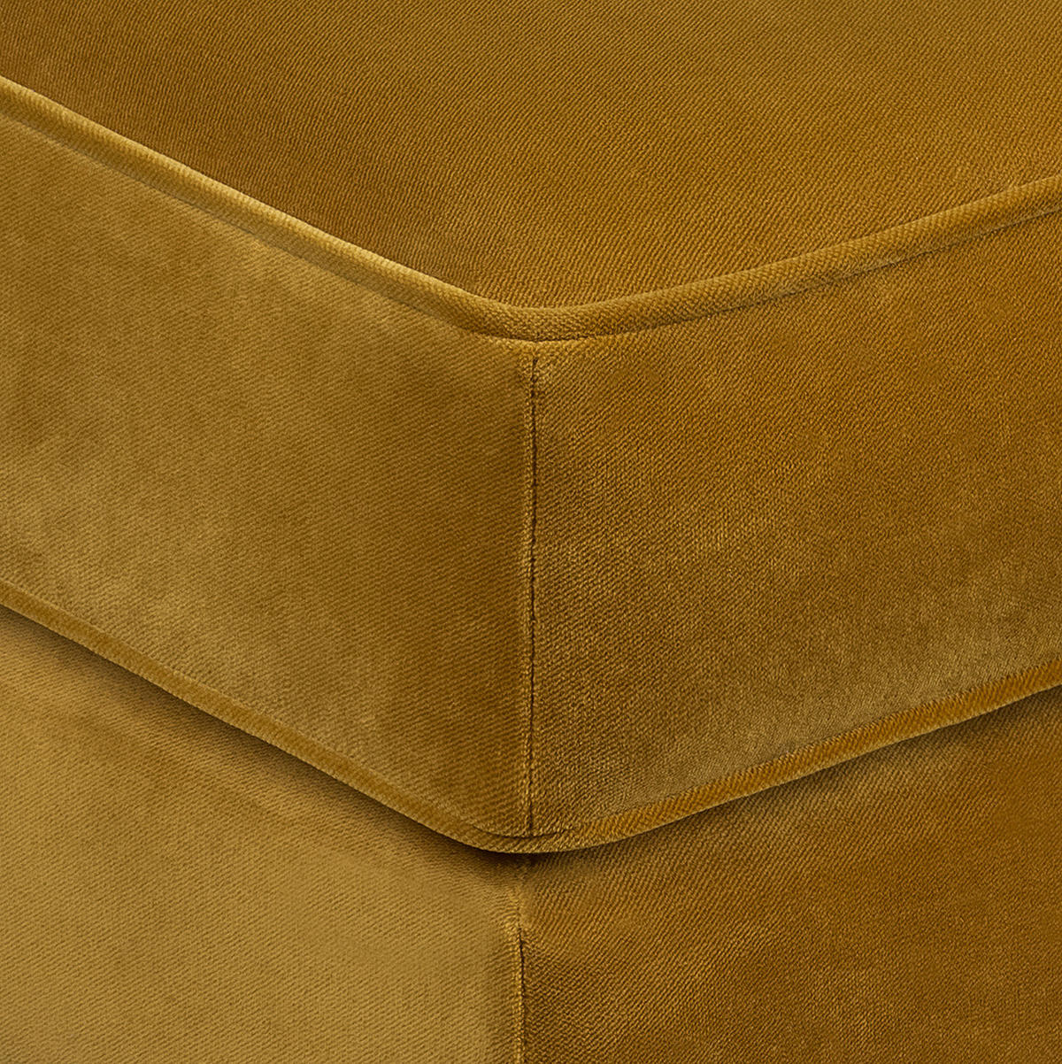 RECAMIERE - Gelb, Holz/Textil (165/77/82cm) - home24