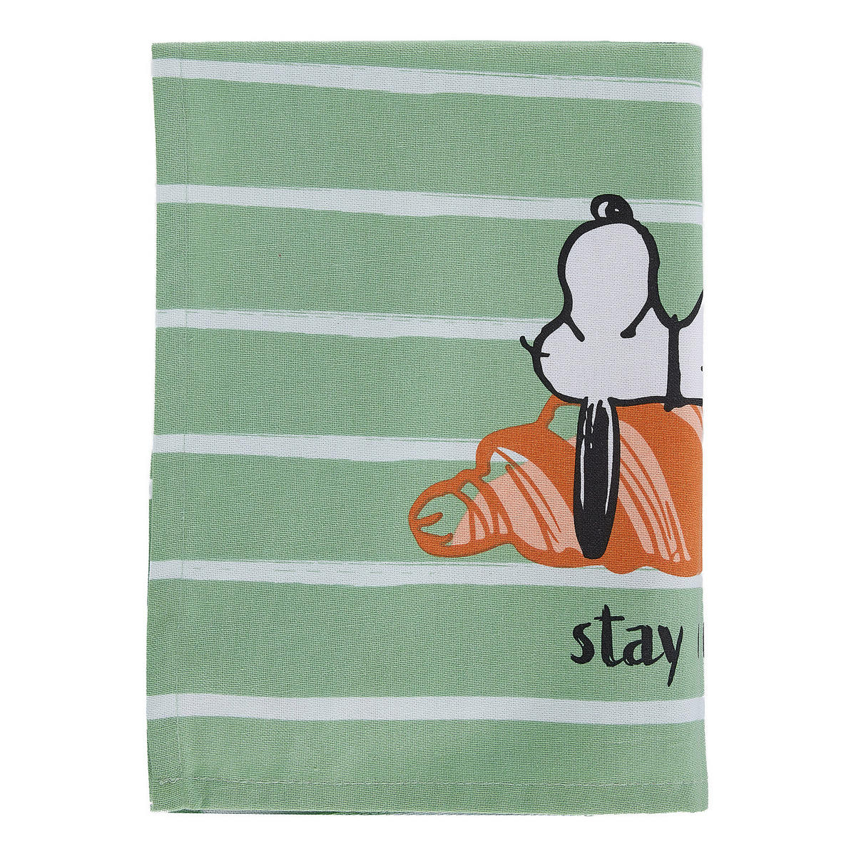 GESCHIRRTUCH Peanuts Stay Cozy - Grün, Textil (38/54cm) - Butlers
