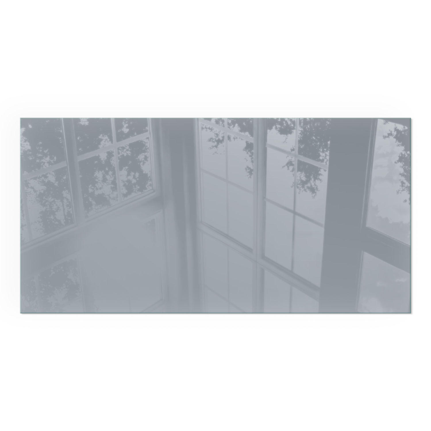 GLASPLATTE für Kamin 120x60 cm - Grau, Glas (120/60/0.4cm) - TULUP