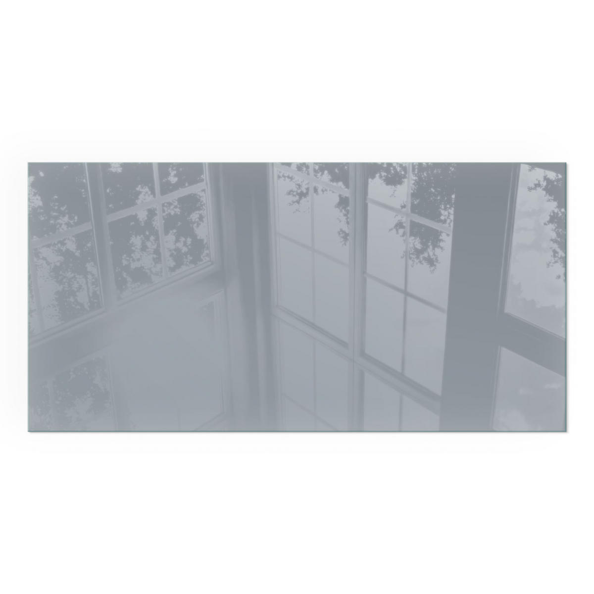 GLASPLATTE für Kamin 120x60 cm - Grau, Glas (120/60/0.4cm) - TULUP