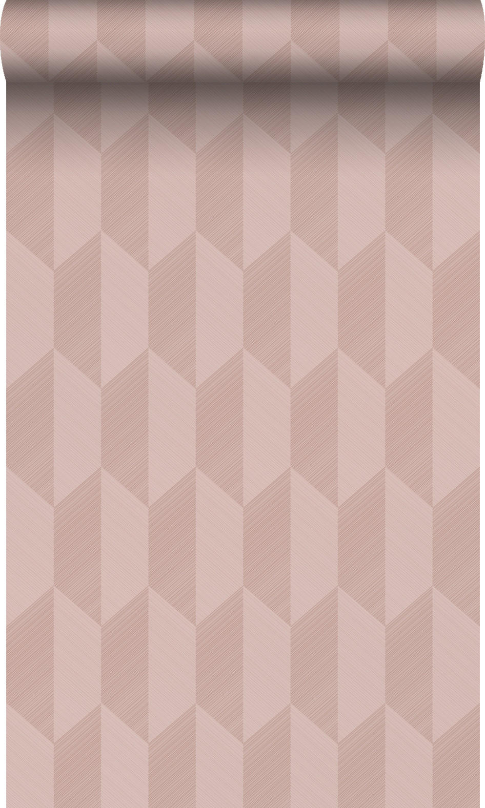 TAPETE 3D Muster 50 x 900 cm - Pink, Papier (50/900cm) - Origin Wallcoverings