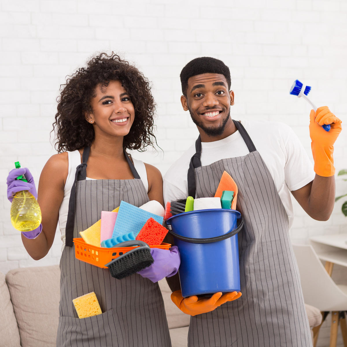 6XSCHEUERBÜRSTE - Multicolor, Kunststoff (6.5/13/8.5cm) - Relaxdays