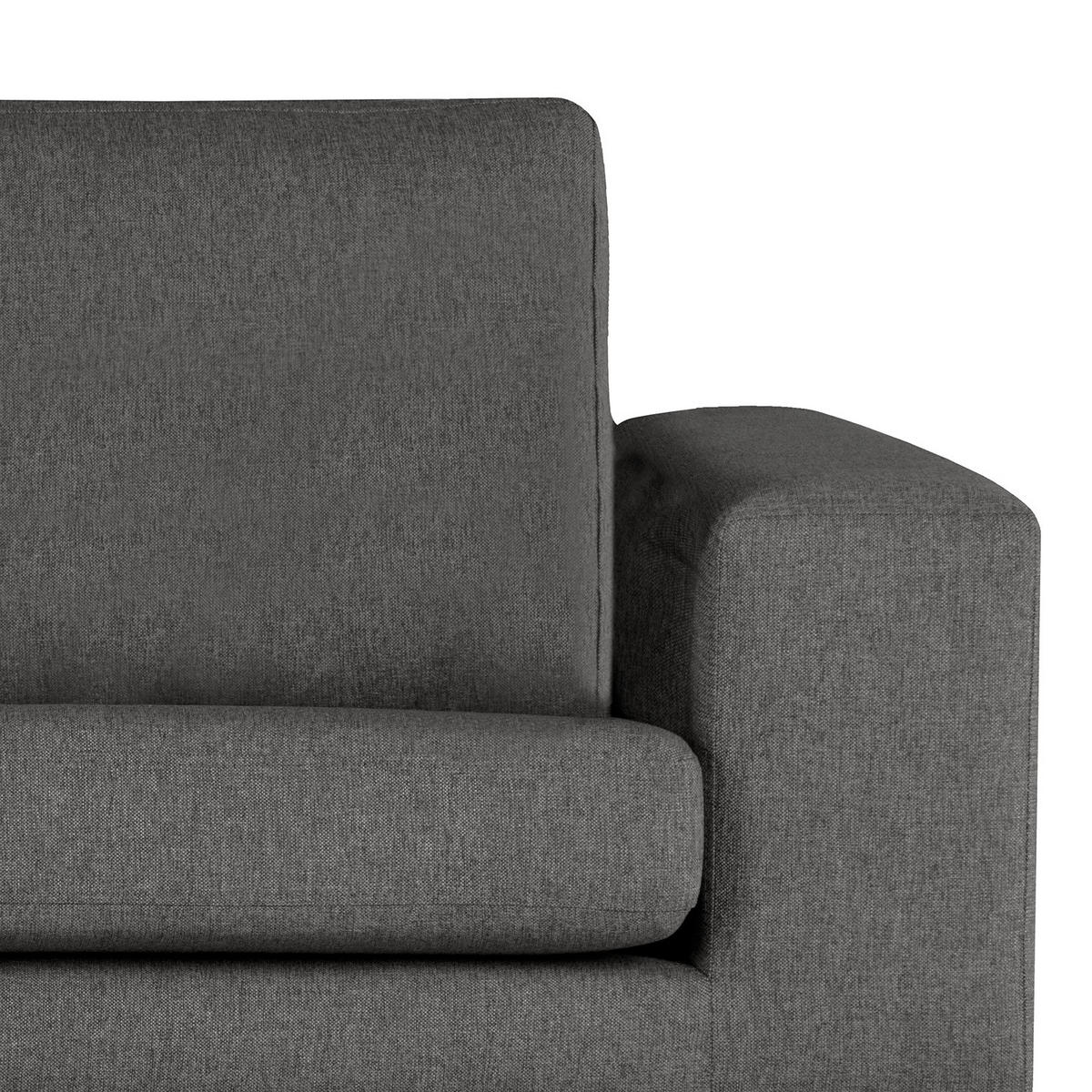 SESSEL - Dunkelgrau/Buchefarben, Buchenholz/Textil (122/81/88cm) - home24