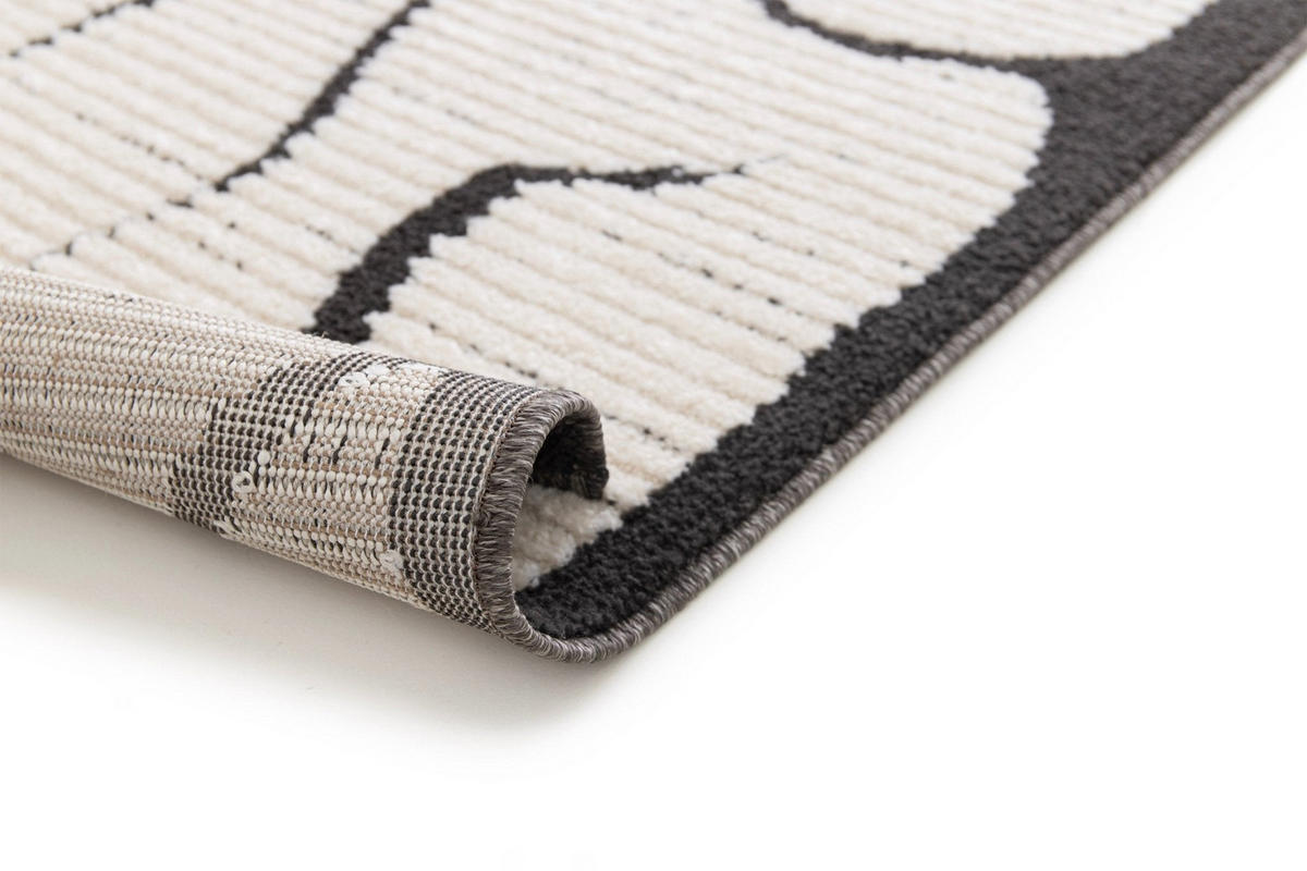 TEPPICH ultrafein mit Skulptureffekt schwarz - Schwarz, Textil (200/290cm) - AFK Living