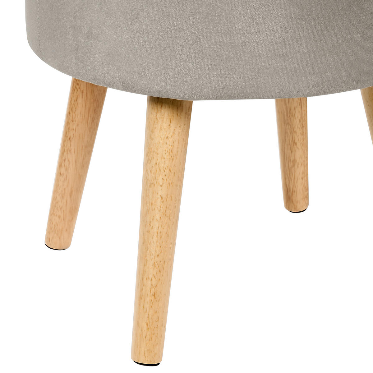 HOCKER Neely 39/39/43 cm - Grau, Textil (39/43/39cm) - Beliani