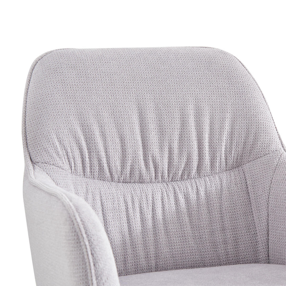 ARMLEHNSTUHL LATONA Sand - Grau, Textil/Metall (59/84/62cm) - B&D Home