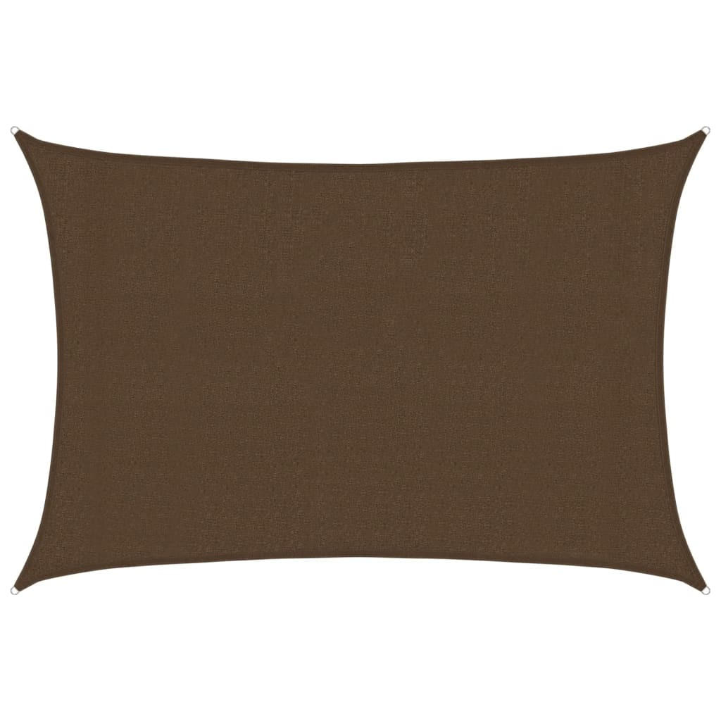 SONNENSEGEL 160 g/m² Braun 3x4,5 m HDPE - Braun, Textil (450/300cm) - furnicato