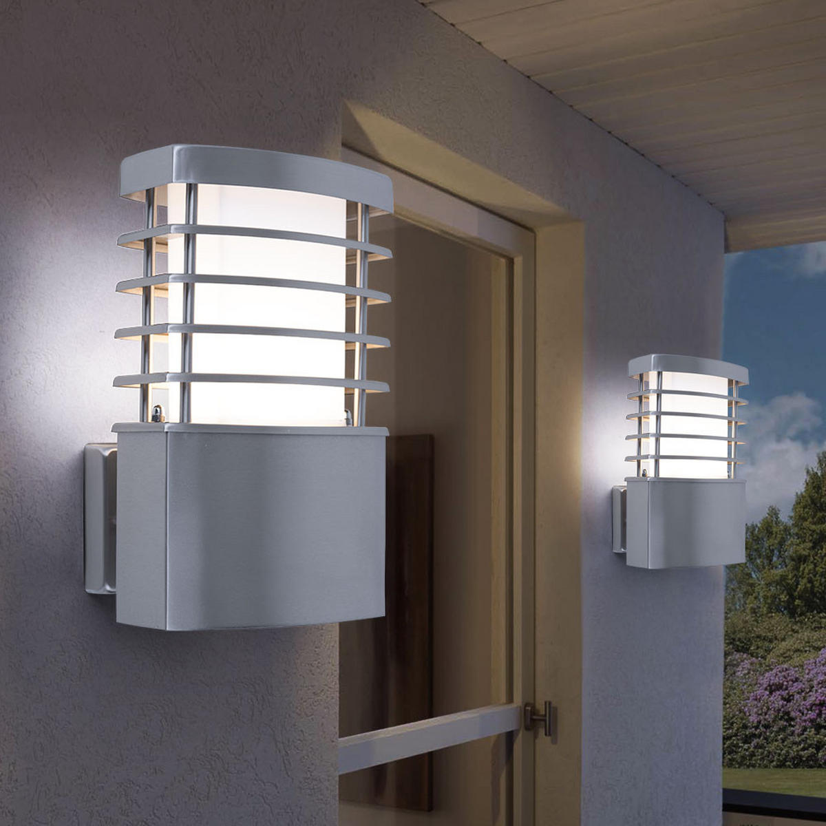 LED AUSSENLEUCHTE CHESTA Edelstahl Silber - Silberfarben, Metall (13.4/14.2/23cm) - Wofi