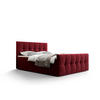 BOXBETT MANHATTAN mit Matratze H3, Bonell und Topper 140x200 Monolith 59 - Rot, Holz/Textil (140/200cm) - Bedante