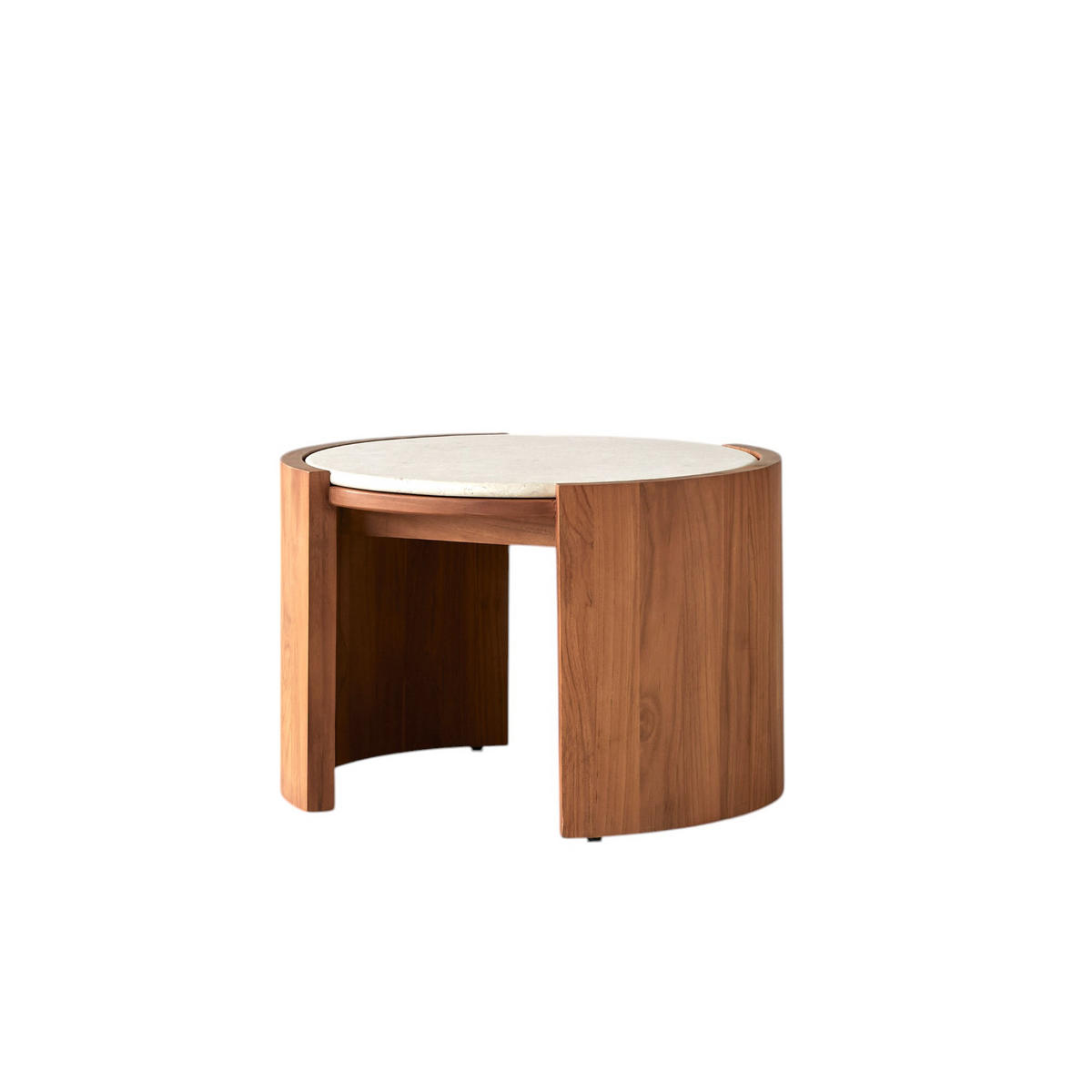 COUCHTISCH Virgile Natur aus Teak - Naturfarben, Holz (60/66/44cm) - Tikamoon