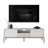 TV-ELEMENT MIDNIGHT mit Schubladen auf Gestell kaschmir - Kaschmir/Schwarz, Holzwerkstoff (154.5/52.5/39cm) - Lookway