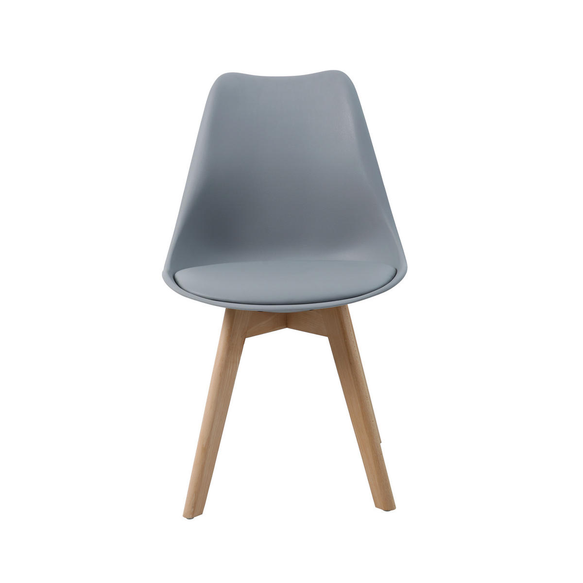 ESSZIMMERSTUHL MATS mit Sitzschale 2er Set in Grau - Grau, Textil (49/81/58cm) - SVITA