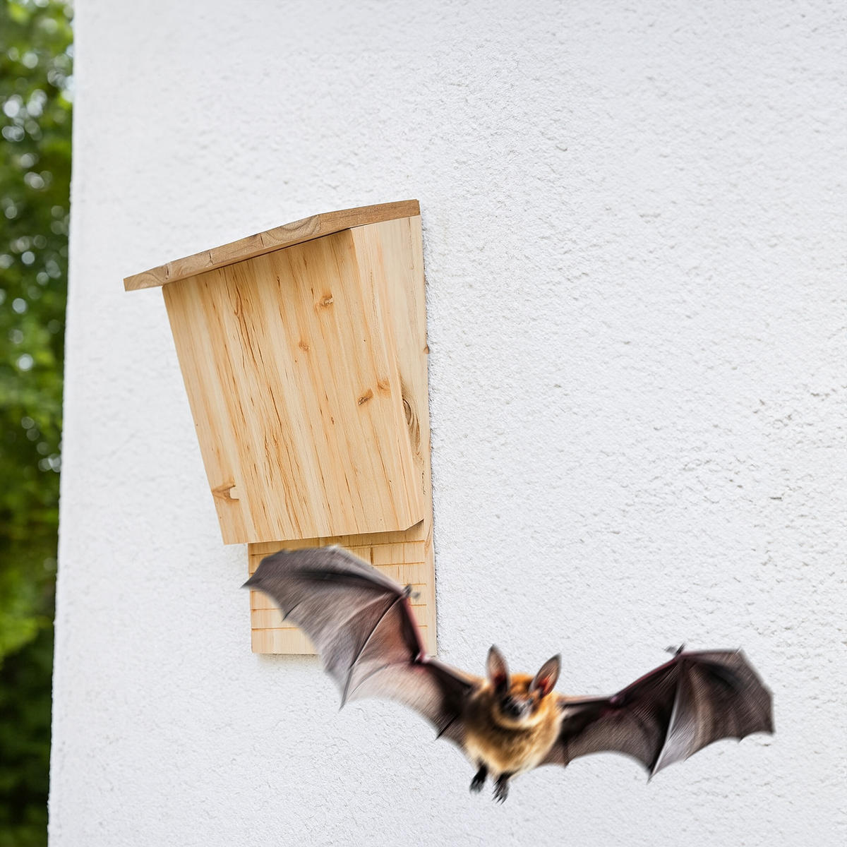 4XFLEDERMAUSKASTEN - Hellbraun, Holz/Metall (22.5/34/13cm) - Relaxdays